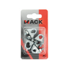 Mack 1008454 - 4 abrazaderas de alambre de acero 6mm galvanizado | 10 piezas