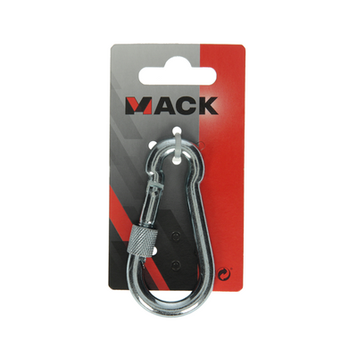 Mack 1008460 - 1 moschettone + cinghia di bloccaggio 8 x 80 mm zincato | 10 pezzi