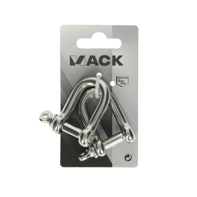 Mack 1008461 - 2 griffe dritte 8mm acciaio inox | 10 pezzi