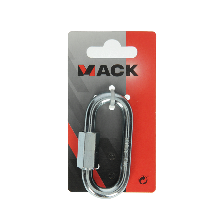 Mack 1008464 - 1 eslabón vacío + tuerca 8mm galvanizada | 10 piezas