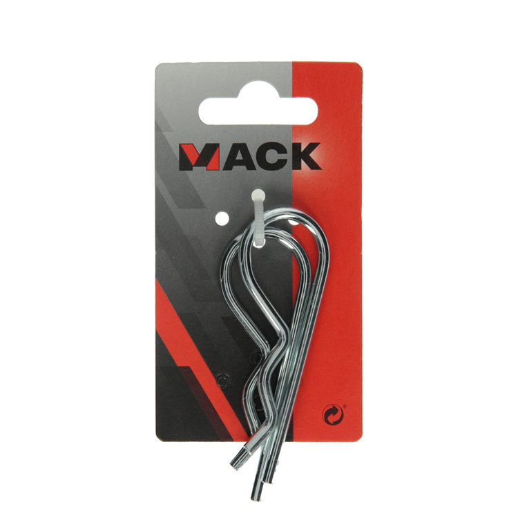 Mack 1008465 - 2 anelli elastici singoli 4mm zincati | 10 pezzi