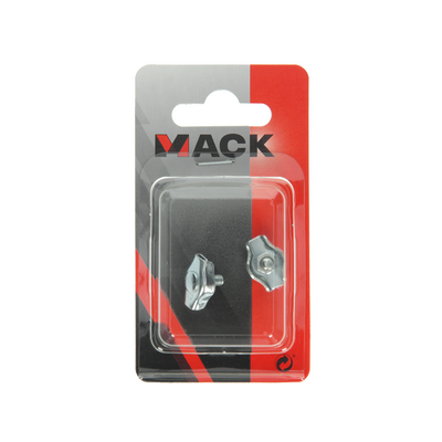 Mack 1008482 - 2 fascette in filo di acciaio 2mm simplex zincato | 10 pezzi