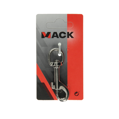 Mack 1008487 - 1 moschettone 13 x 68mm nichelato | 10 pezzi