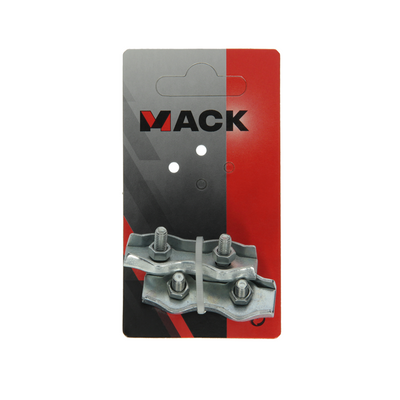 Mack 1008497 - 2 fascette in filo di acciaio 5mm duplex zincato | 10 pezzi