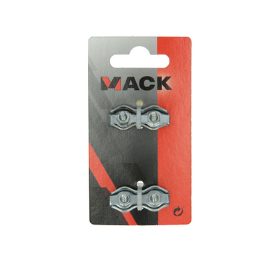 Mack 1008498 - 2 fascette in filo di acciaio 3mm duplex zincato | 10 pezzi