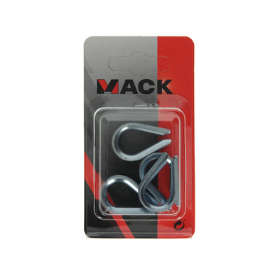 Mack 1008508 - 4 prese 4mm zincate | 10 pezzi