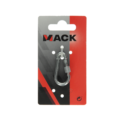 Mack 1008514 - 1 moschettone + cinghia di bloccaggio. 4 x 40 mm zincato | 10 pezzi