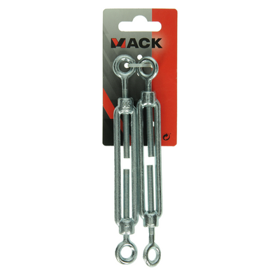 Mack 1008519 - 2 tenditori 2 occhi m6 x 60mm zincati | 10 pezzi