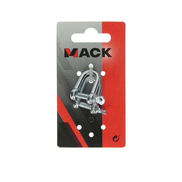 Mack 1008521 - 2 griffe dritte 5mm zincate | 10 pezzi