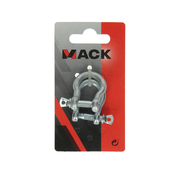 Mack 1008528 - 2 mordazas ovaladas 6mm galvanizadas | 10 piezas