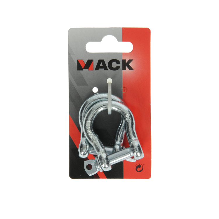Mack 1008529 - 2 mordazas ovaladas 8mm galvanizadas | 10 piezas