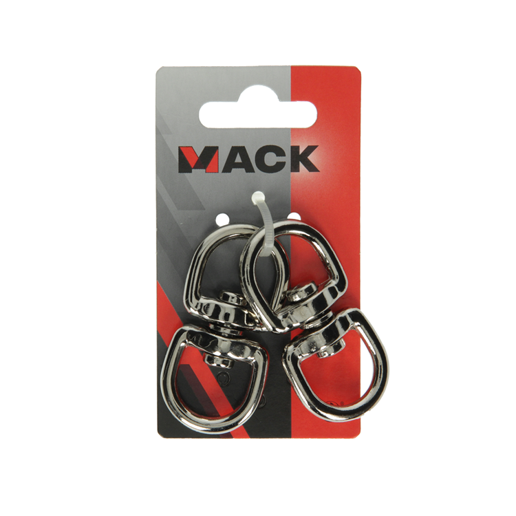 Mack 1008532 - 2 clavos torneados niquelados 20x20mm k | 5 piezas