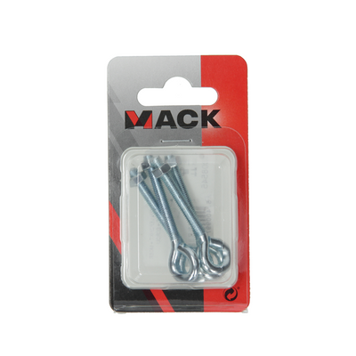 Mack 1008545 - 4 golfari + dado m5 x 40mm zincato | 10 pezzi