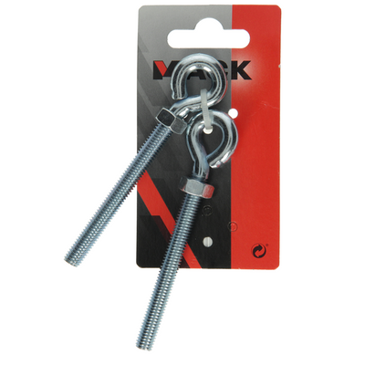 Mack 1008551 - 2 golfari + dado m8 x 80mm zincati | 10 pezzi