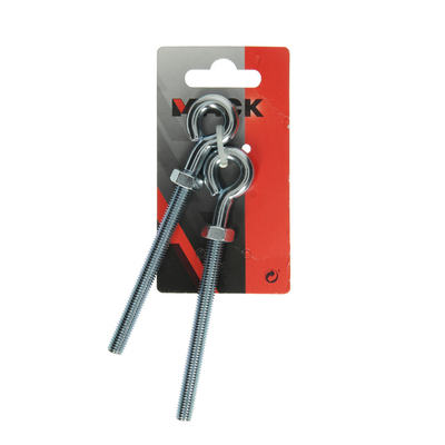 Mack 1008552 - 2 golfari + dado m8 x 100mm zincati | 10 pezzi