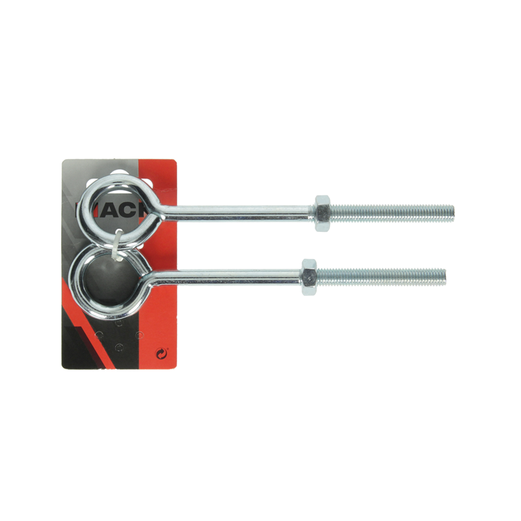 Mack 1008555 - 2 cáncamos + tuerca m10 x 150mm galvanizados | 10 piezas