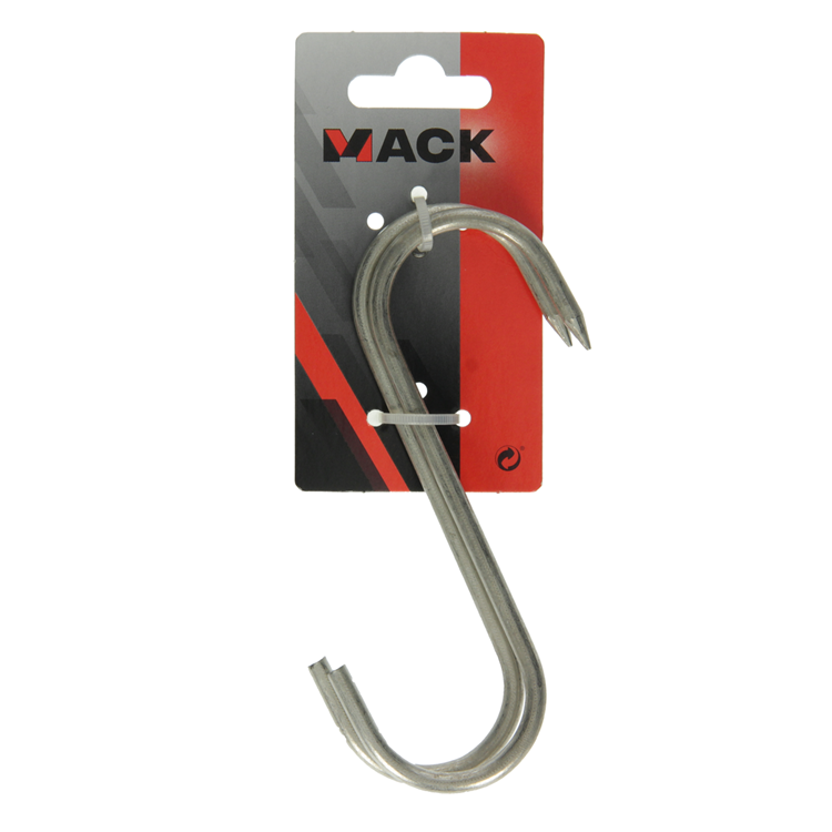 Mack 1008566 - 2 ganchos para carne enlatada 5,2 x 140 mm | 10 piezas
