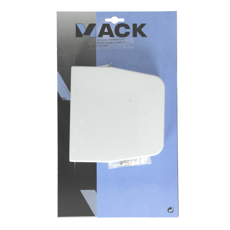 Mack 1010098 - 1 enrollador de cinta orientable blanco 6m 22mm | 5 piezas