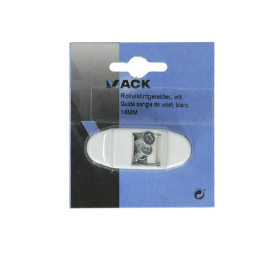 Mack 1010104 - 1 roller shutter tape guide white 14mm | 5 pieces