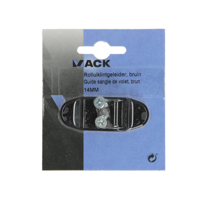 Mack 1010105 - 1 roller shutter tape guide brown 14mm | 5 pieces