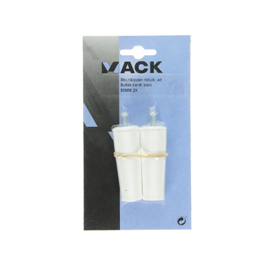Mack 1010112 - 2 tappi antiurto bianchi 60mm | 10 pezzi