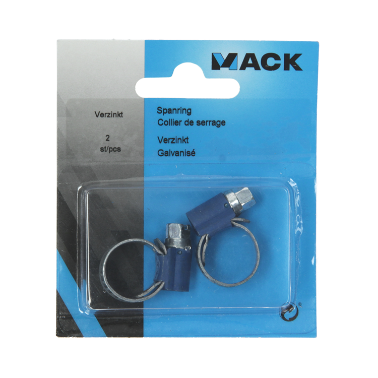 Mack 1015896 - 2 anillos tensores galvanizados tarjeta 8x14mm | 10 piezas