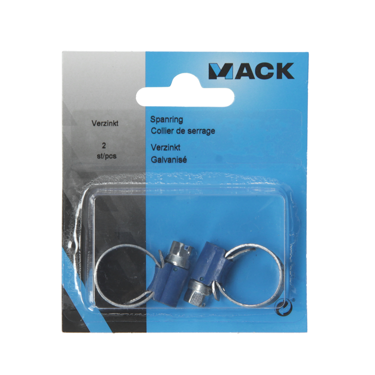 Mack 1015897 - Tarjeta 2 anillos tensores galvanizados 11x17mm | 10 piezas