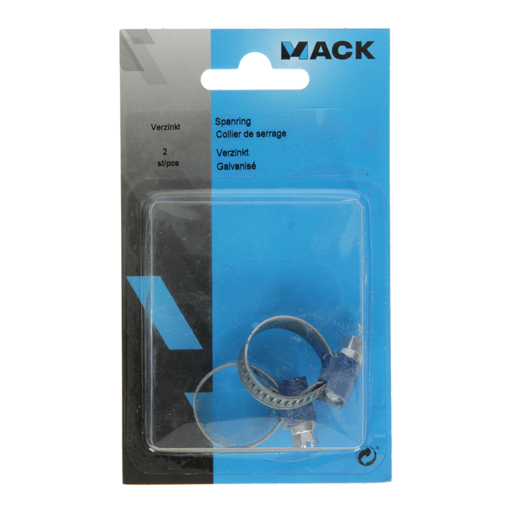 Mack 1015898 - abrazadera de manguera galvanizada 13-20mm 2uds | 10 piezas