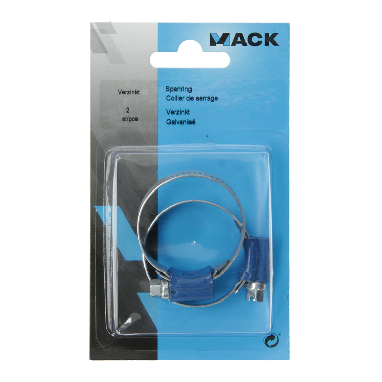 Mack 1015916 - abrazadera de manguera galvanizada 26-38mm 2uds | 10 piezas