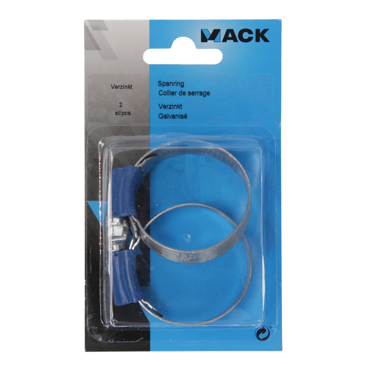 Mack 1015917 - abrazadera de manguera galvanizada 32-44mm 2uds | 10 piezas