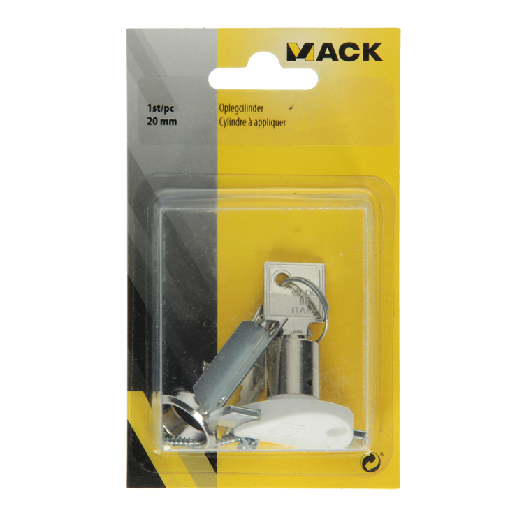 Mack 1015830 - 1 cilindro de montaje blanco 20 mm | 5 piezas