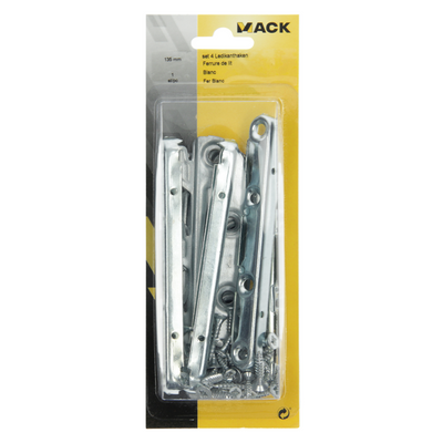 Mack 1013463 - set of 4 crib hooks blank 135mm | 5 pieces