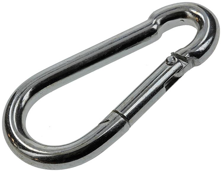 Mack 1008437 - 1 mosquetón + muelle 8 x 80mm galvanizado | 10 piezas