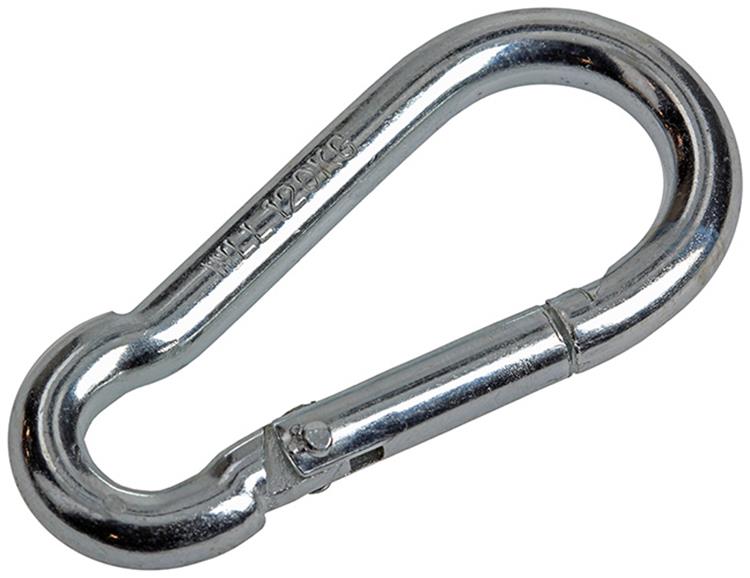 Mack 1008438 - 1 mosquetón + muelle 6 x 60mm galvanizado | 10 piezas