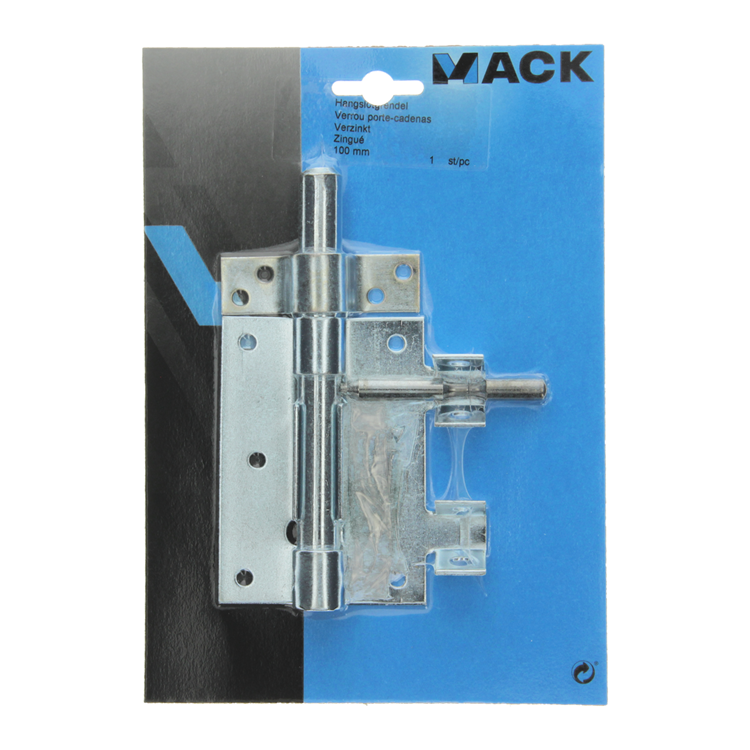 Mack 1015861 - 1 perno candado galvanizado 100mm 1019 | 5 piezas
