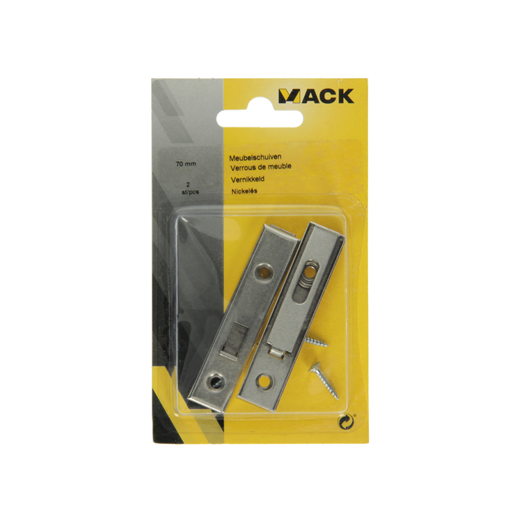 Mack 1013561 - Mueble 2 cajones niquelado a 70 - b 11,5 mm | 10 piezas