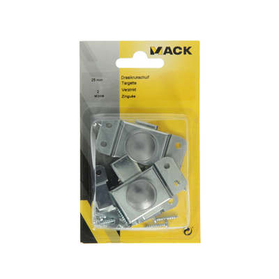 Mack 1013275 - 2 crank handles galvanized a 25 - b 15 mm | 5 pieces