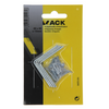 Mack 1013295 - 4 cuadrados plegados galvanizados 40x40x15x2mm | 10 piezas
