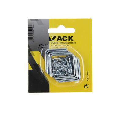 Mack 1013293 - 8 chair hooks galvanized 27x27x20x2mm | 10 pieces