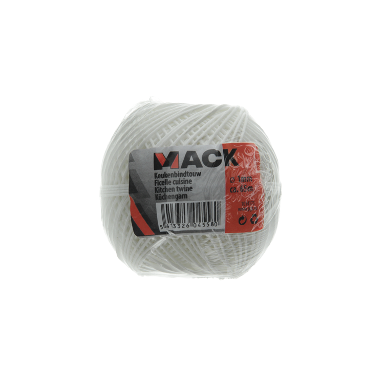 Mack 1014173 - hilo de cocina lino blanqueado 1mm aprox 65m | 5 piezas