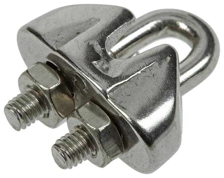 Mack 1008442 - 4 abrazaderas de alambre de acero 2mm acero inoxidable | 10 piezas