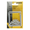 Mack 1013795 - 4 cuadrados plisados ​​pintados de blanco 60x60mm | 10 piezas
