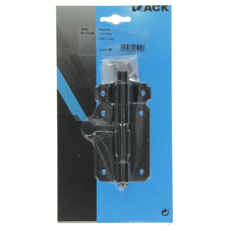 Mack 1013730 - 1 caja perno cataf negro. 80 mm | 5 piezas