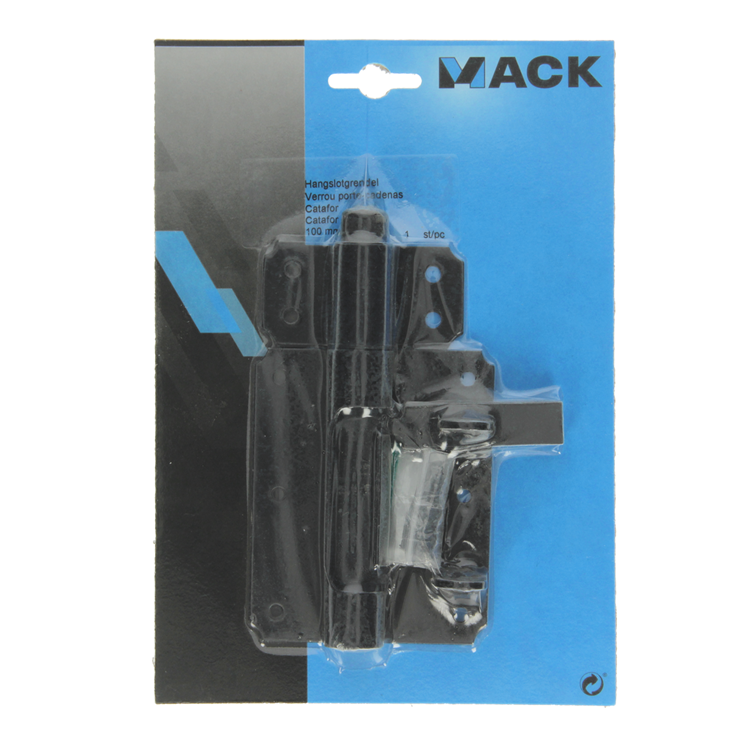 Mack 1013736 - 1 perno de candado negro 100mm | 5 piezas