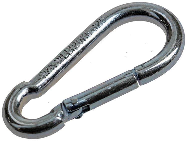 Mack 1008443 - 1 mosquetón + muelle 5 x 50mm galvanizado | 10 piezas