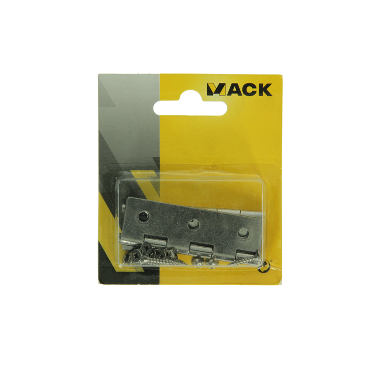 Mack 1013711 - 2 bisagras estrechas acero inoxidable h 60 x w 35 mm | 5 piezas
