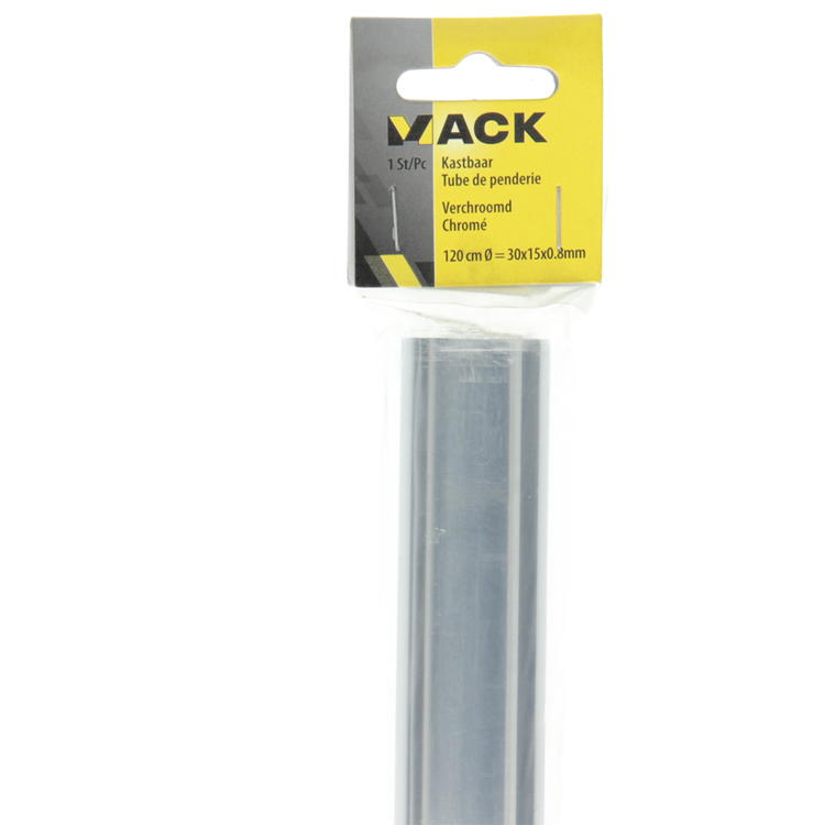 Mack 1014447 - armario cromado largo 120 cm alto 30 x ancho 15 x 0,8 mm | 5 piezas