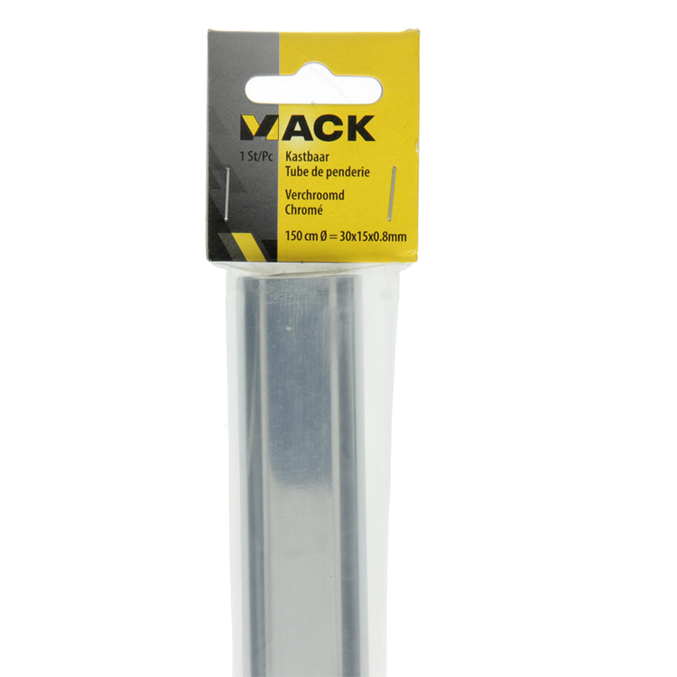 Mack 1014448 - armario cromado largo 150 cm alto 30 x ancho 15 x 0,8 mm | 5 piezas