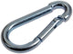 Mack 1008444 - 1 mosquetón + muelle 4 x 40mm galvanizado | 10 piezas