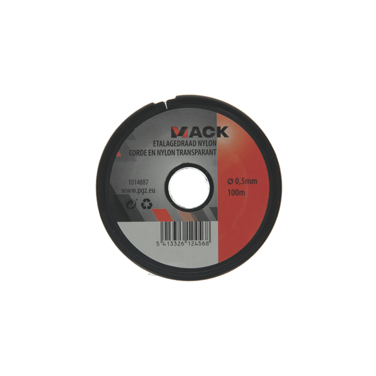 Mack 1014887 - hilo display carrete nylon 0.5mm 100m | 10 piezas